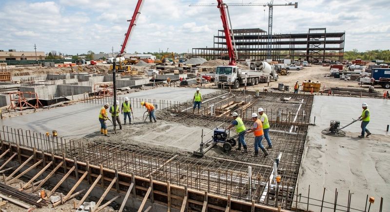 Commercial Slab Installation in Kalamazoo, MI