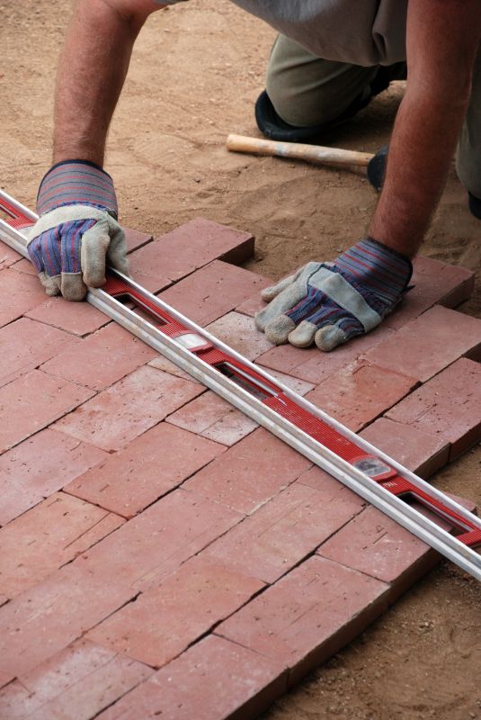 Patio Brick Installation
